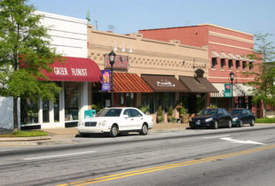 Exterior of downtown Greer, SC