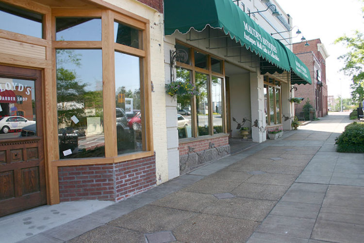 Exterior of downtown Greer, SC