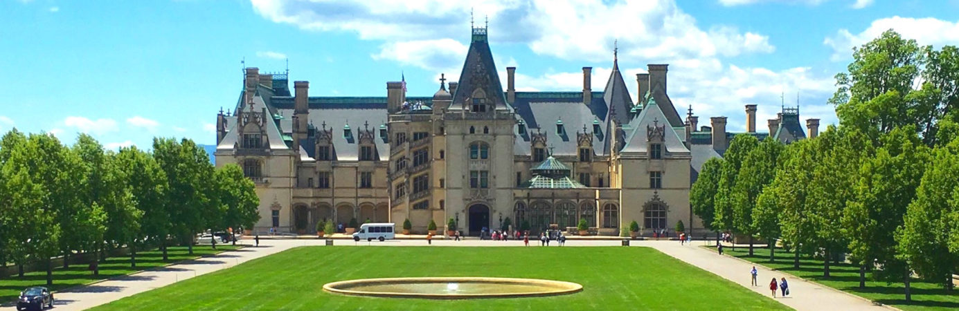 Exterior of the Biltmore House in Asheville, NC